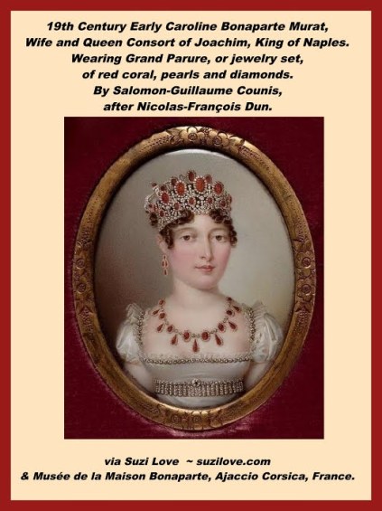 19th Century Early Caroline Bonaparte Murat, Wife and Queen Consort of Joachim, King of Naples.